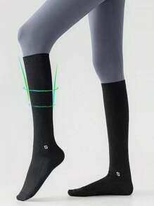 1 par de Calcetines de compresión de running para mujer, Calcetines deportivos de maratón para hombres y mujeres, Calcetines deportivos elásticos para hiking, running, yoga, Calcetines de compresión profesionales, Calcetines de saltar la cuerda para correr de mujer, Calcetines largos de verano para fitness, Calcetines antideslizantes para yoga