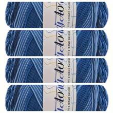 4 Ovillos de 5 cabos de Hilo de leche para bebé multicolor degradado, peso grueso para manualidades DIY como muñecas, bufandas, zapatos