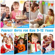 Christmas Gifts Kids Smart Phone Learning Toy With Calls+ Games+ Music+ Video, 2.8'' Touchscreen Phone Birthday Gifts For Age 3-12 Girls Boys Kids Smart Watches Kids Electronic Learning & Education Toys - Màu xanh lam - Xem 8