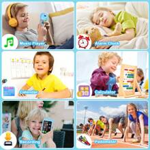 Christmas Gifts Kids Smart Phone Learning Toy With Calls+ Games+ Music+ Video, 2.8'' Touchscreen Phone Birthday Gifts For Age 3-12 Girls Boys Kids Smart Watches Kids Electronic Learning & Education Toys - Màu xanh lam - Xem 7