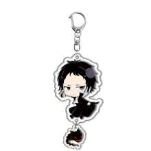 bandai Accesorio de anime Llavero acrílico de anime - Bungou Stray Dogs Lindo colgante de estilo Y2K de dibujos animados, adecuado para bolsos y llaves, regalo perfecto para fans, accesorios de cosplay, llavero de coche, bolso, mochila, pequeña joya, accesorios, regalos creativos, regalos de estudiante, accesorios de coche, colgante de bolso, accesorios escolares