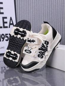 4-Wheel Roller Skate Shoes, Transforming Wheel Sneakers For Men & Women - Black - View 4