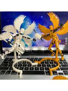 1pc Upgraded 13+ Jointed Posable 3D Printed Mechanical Action Figure, Stress Relief Lucky 13 Doll With Full Body Movement - Multicolor - View 10