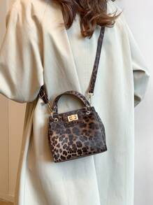 Women Fashionable Minimalist Solid Color Shoulder/Crossbody Square Handbag