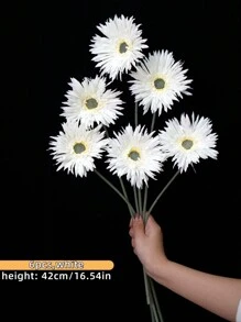 1 CÁI/3 CÁI/7 CÁI, Hoa cúc vạn thọ lụa nhân tạo, Có thể uốn cong và không phai màu - Dùng để trang trí tường hoa tự làm, Bố trí bối cảnh, Bình hoa phòng khách và phòng ngủ, Đám cưới, Tiệc tùng, Trang trí nhà cửa, Đồ nhồi bàn làm việc, Trang trí phòng - nhiều màu - Xem 9