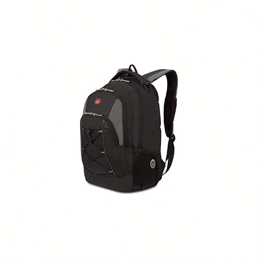 SwissGear 1186 Travel Gear Lightweight Bungee Backpack - Black/Grey1 - View 1