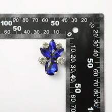 قطعة واحدة/مجموعة قطرات المياه متعددة الألوان من الزجاج المصنوعة يدويًا لديكور الملابس والقبعات والحقائب والحقائب والملصقات الزخرفية التي تُلصق على الملابس القماشية، ملحقات الشعر مصنوعة من القماش غير المنسوج مزينة بقطع الماس على شكل قطرات ماء