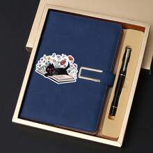 Schwarze Katze und Blumen 3 Zoll Vinyl Aufkleber, verspieltes buchiges Design, Geschenk für Buchliebhaber, süß und künstlerisch, perfekt für Laptops, Wasserflaschen, Handyhüllen, Notizbücher und mehr, wasserfest, leicht anzubringen