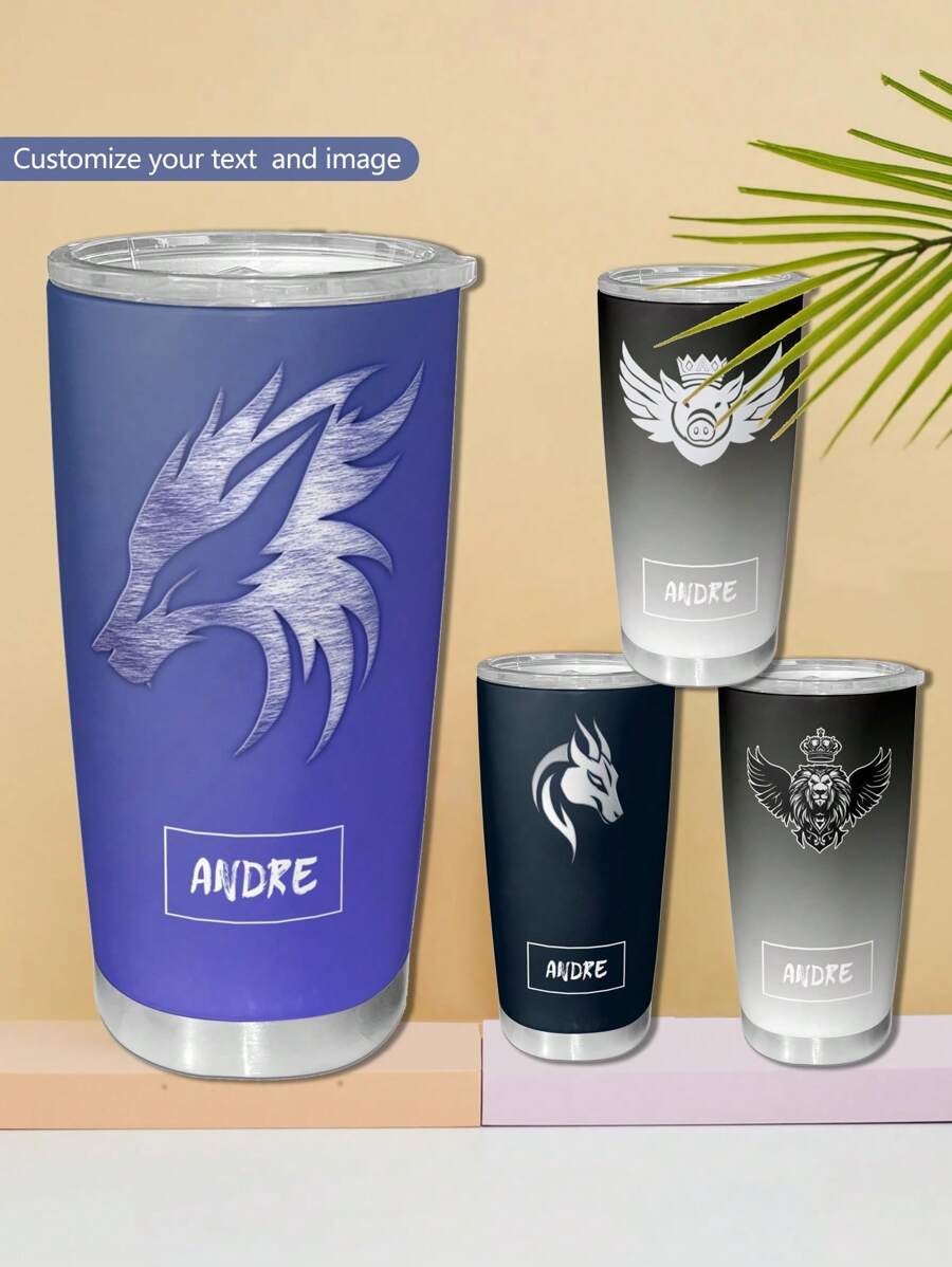 定制隔热 20 盎司不锈钢杯，防漏，适合杯架，适合所有季节 - 水杯 顏色59 - 查看 1