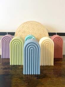 1 件 U 型拱形香薰蜡烛硅胶模具 - 白色 - 查看 5