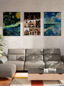 1 Pieza Impresión de fotos personalizadas en lienzo - Impresiones en lienzo con tus fotos en arte de pared personalizado para dormitorio, sala de estar, boda, mascota, familia, amor, pareja, amigo, imagen, foto, arte de pared enmarcado, suministros de regalo de Navidad - Fotos-6 - Ver 2