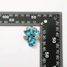 قطعة واحدة/مجموعة قطرات المياه متعددة الألوان من الزجاج المصنوعة يدويًا لديكور الملابس والقبعات والحقائب والحقائب والملصقات الزخرفية التي تُلصق على الملابس القماشية، ملحقات الشعر مصنوعة من القماش غير المنسوج مزينة بقطع الماس على شكل قطرات ماء