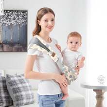 Baby Sling Carrier, Child Compact Hipseat One-Shoulder Carrier Portable Lightweight Baby Carrier Sling Hip Newborn To Toddler For Infants Carrying Up To 35 Lbs - camo - View 7