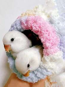 鸟巢，鹦鹉宠物冬季保暖窝，加厚保温睡床，带虎皮图案，保暖鸟类繁殖箱，鹦鹉保暖鸟巢，保温牡丹玄凤鹦鹉冬季窝