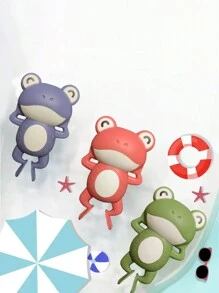 1 件游泳池青蛙玩具，彩色可爱青蛙形婴儿浴室浴室淋浴互动游戏，有趣的游泳池淋浴玩具，适用于游泳池、浴室、发条玩具家庭互动教育玩具和 - NO.6699-52S 浴室青蛙 - 查看 7