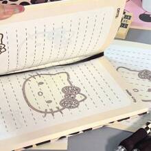 Sanrio Sanrio Hello Kitty Twarda oprawa Notatnik, Estetyczny projekt USA, Gruby Dziennik Ucznia Książka, Powrót do Szkoły