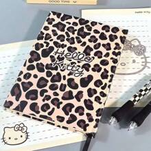 Sanrio Sanrio Hello Kitty Twarda oprawa Notatnik, Estetyczny projekt USA, Gruby Dziennik Ucznia Książka, Powrót do Szkoły