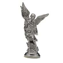 1pc Saint Michael Archangel Figurine, Sacred Angel Michael's Sculpture, Zinc Alloy Statue For Home Desk Decor Best Gifts Birthday Graduation