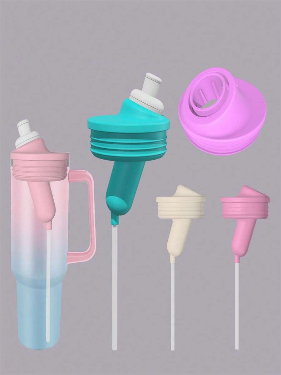 New LIDS Cirkul Flavor LIDS Leak-Proof Silicone LIDS Fit 40oz Water LIDS - Multicolor - View 1