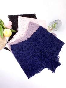 4pzs sexy cacheteros de encaje lencería sensual tallas plus - Negro - Ver 3