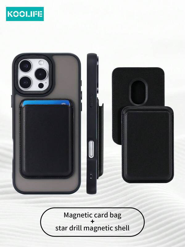 1 pièce Étui de protection pour téléphone Koolife, avec charge magnétique, résistant aux chutes et aux chocs, revêtement huilé mat. Design personnalisé avec grand trou pour caméra. Étui en PC+TPU compatible avec Apple 16/16Pro/16Plus/16ProMax/11/11Pro/11ProMax/12/12Pro/12ProMax/13/13Pro/13ProMax/14/14Plus/14Pro/14ProMax/15/15Pro/15Plus/15ProMax et S25Ultra/24Plus/23/22