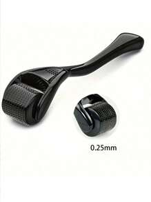 1 Peça Microagulha para Rolo de Pele, Rolo de Microagulhas de 0,2/0,25/0,3 mm com 540 Microagulhas de Titânio, para Rosto e Corpo, Barba, Cuidados com o Couro Cabeludo - Sem Fragrância, Sem Bateria Necessária