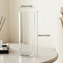 1pc Acrylic Vase, High-End Glass Hydroponic Plant Container For Living Room Flower Arrangement, Large Size, Anti-Fall Home Decor Room Decor Flower Vase Glass Vase