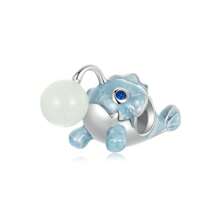 bamoer 1 mặt dây chuyền hình đom đóm và ngôi sao phát sáng trong bóng tối bằng bạc Sterling 925, hạt phát sáng hình mai rùa, thích hợp để làm vòng tay, quà tặng trang sức tự làm. - Bạc - Xem 13