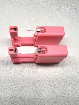 1-10 件一次性无痛耳洞穿刺工具，健康无菌穿刺套件耳环鼻环穿孔枪套装