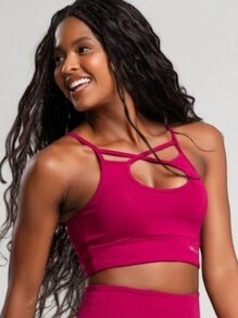 Women Sports Tees & Tanks - Màu Hồng Tươi - Xem 3