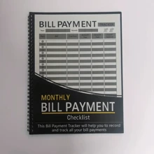 1pc Spiral Accounting Organizer With Expense Tracker - Monthly Budget Planning Notebook - Financial Record Book For Home And Office Use - Multicolor - View 1