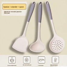 1/2/3/4 zestaw Szara Biała Silikonowa Łopatka Łyżka Do Zupy Zestaw Patelnia Nieprzywierająca Narzędzia Kuchenne Zestaw Do Gotowania w Kuchni