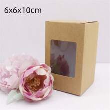 10 pezzi di scatole di carta bianca/kraft/regalo di varie misure da 5/6/7/8/9 cm, scatole per caramelle da matrimonio