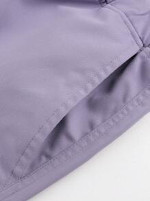 1 pieza Pantalones de carga con cordón en la cintura, bolsillos, pierna recta, estilo casual para niñas y adolescentes, adecuados para ejercicio al aire libre, primavera/otoño