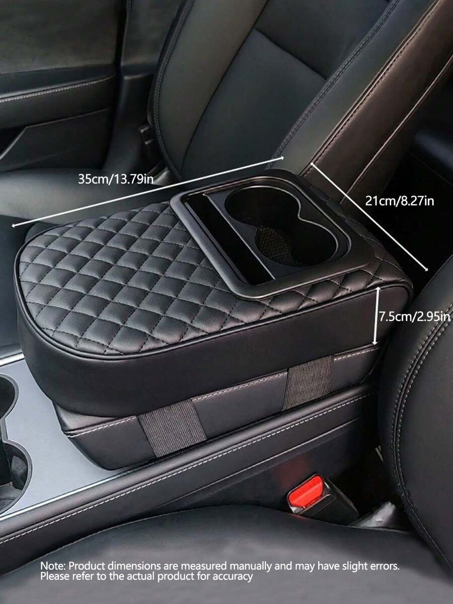 Multifunctional Car Armrest Organizer With Cup Holders & Phone Slot - Universal Fit