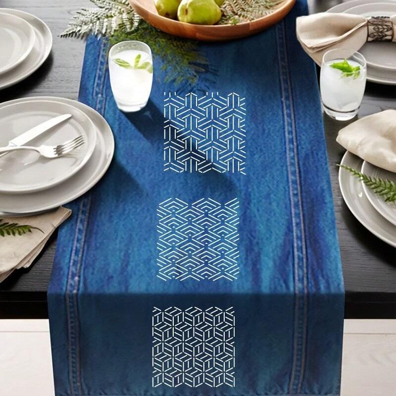 9/32 Pezzi Modelli Di Ricamo Sashiko Riutilizzabili PET Stencil - 13