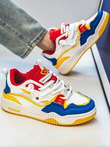 Men's Casual Fashion Sports Skateboard Sneakers - Multicolor - View 5