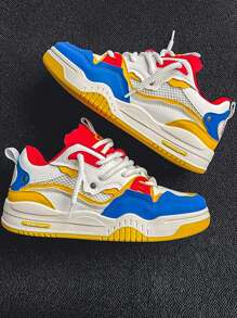 Men's Casual Fashion Sports Skateboard Sneakers - Multicolor - View 1