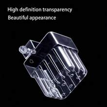 透明塑料植物篮，适合悬挂在水槽中享受水培。水族箱植物架，可悬挂在鱼缸上，以补充水生植物和鱼类的美丽 - 無色 - 查看 8