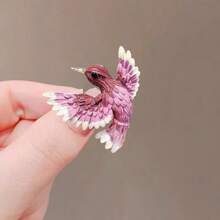 1pc Bird Brooch Pin, Apparel Collar Clips Decoration Suitable For Women Dress, Coat, Sweater Dress Accessories Pin For Clothes Bag Charm Backpack For School Office Accessories Shirts Jacket Jewelry Christmas Halloween Clothes Pin Funny Cute Teacher Gifts Halloween Accessories Teachers Day Costume Accessories Bag Charms - Gold - View 1