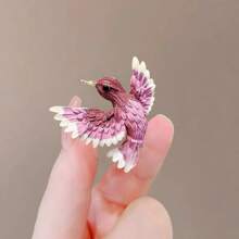 1pc Bird Brooch Pin, Apparel Collar Clips Decoration Suitable For Women Dress, Coat, Sweater Dress Accessories Pin For Clothes Bag Charm Backpack For School Office Accessories Shirts Jacket Jewelry Christmas Halloween Clothes Pin Funny Cute Teacher Gifts Halloween Accessories Teachers Day Costume Accessories Bag Charms - Gold - View 3