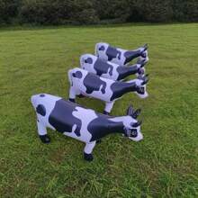 Farm Theme Inflatable Cow Decoration - Especially Suitable For All Kinds Of Birthday Parties, Pool Party Celebrations And Outdoor Activities, Etc - Black and White - View 5