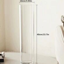 1pc Acrylic Vase, High-End Glass Hydroponic Plant Container For Living Room Flower Arrangement, Large Size, Anti-Fall Home Decor Room Decor Flower Vase Glass Vase