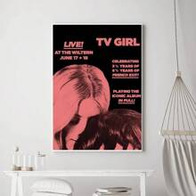 1pc Wall Arts Posters Frameless Retro Tv Girl Music Group Poster Prints Poster Wall Painting Bedroom Living Room Wall Bar Restaurant Sticker Small Pop,Canvas Gifts Birthday Graduation - Multicolor - View 6