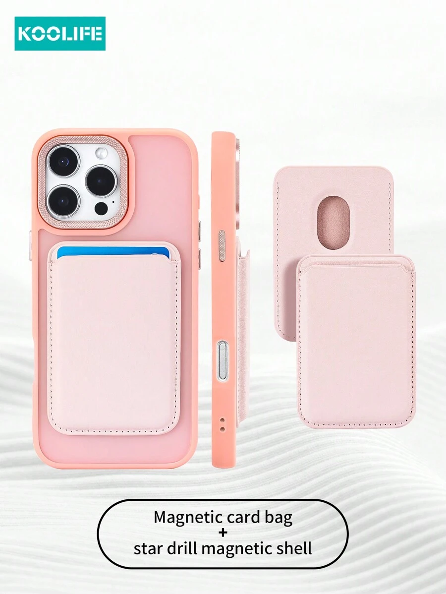 Koolife 1pc Magnetic Charging Shockproof Anti-Drop Matte Skin-Feel Phone Case With Personalized Frame Design Large Camera Hole PC+TPU Compatible With Apple 18pro/18pro Max/17/17 Air/17 Pro Max/16/16pro/16plus/16promax/11/11pro/11promax/12/12pro/12promax/13/13pro/13promax/14/14plus/14pro/14promax/15/15pro/15plus/15promax/ Galaxy S25Ultra/24Plus/23/Galaxy 22