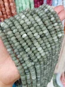 1 Strand Jade Natural Stone Beads 6 8 10mm Green Jadeite Round Beads For Jewelry Making DIY Bracelet Necklace Accessories15" - Mint Green - View 6