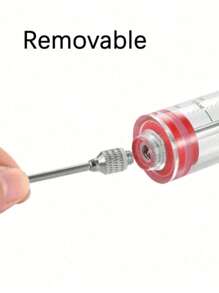 1pc Meat Injector With Needle - For Barbecue And Kitchen Cooking, Includes Durable Plastic Seasoning Injector, Rustproof, No Charging