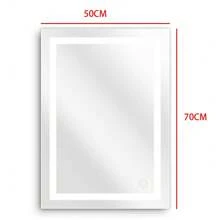 Espejo de baño LED 50x70cm / 60x80cm - impermeable antivaho - blanco frío