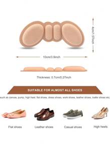 鞋跟防滑垫，防滑，防摩擦，可调节高跟鞋鞋垫，适合小号/大号鞋子，秋季 - 彩色 - 查看 3