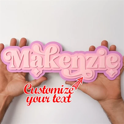 1 pieza Etiqueta personalizada con nombre para canasta de regalo, placa decorativa con texto personalizado, etiqueta de regalo de acrílico, envoltura de regalo, etiqueta con nombre, etiqueta feliz, marcador de canasta, regalo único para Halloween, San Valentín, decoración de San Valentín, cumpleaños, graduación, vida lenta de verano